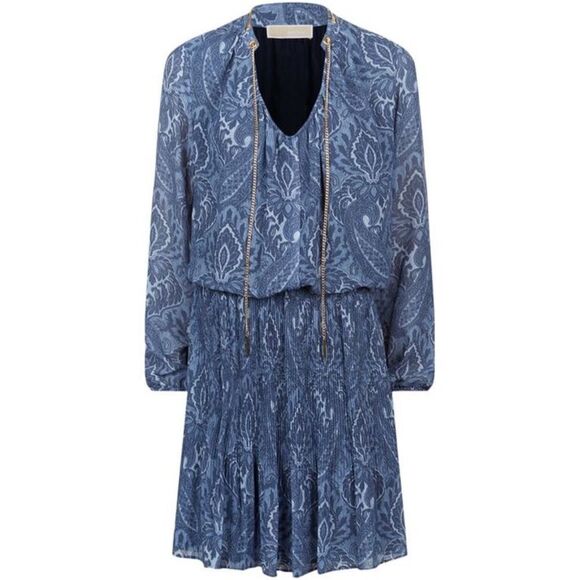 MICHAEL Michael Kors Blue Long Sleeve Dress - Picture 2 of 8